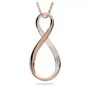 Image of Exist Pendant Infinity White Rose Gold-tone Plated Necklace 5636494
