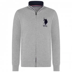 image of US Polo Assn Funnel Neck Sweat Top - Grey