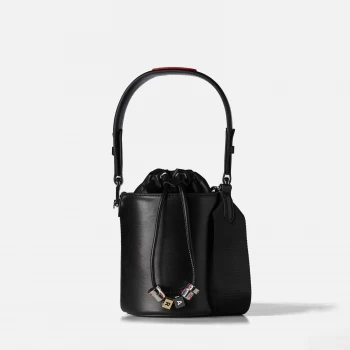 image of KARL LAGERFELD Womens K/Charms Small Bucket Bag - Black