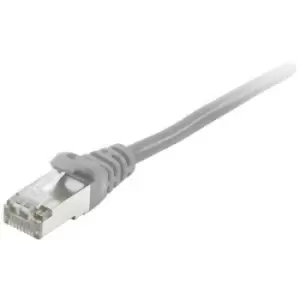 Image of Equip 605500 RJ45 Network cable, patch cable CAT 6 S/FTP 1m Grey gold plated connectors