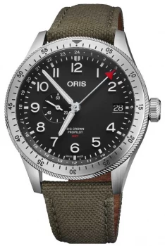 Image of ORIS Big Crown ProPilot Timer GMT Green Textile Strap Watch