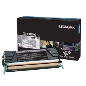 Image of Lexmark X746H2KG Black Laser Toner Ink Cartridge