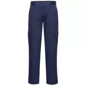 Image of Portwest Slim Fit Combat Trousers Navy Blue 42" 31"