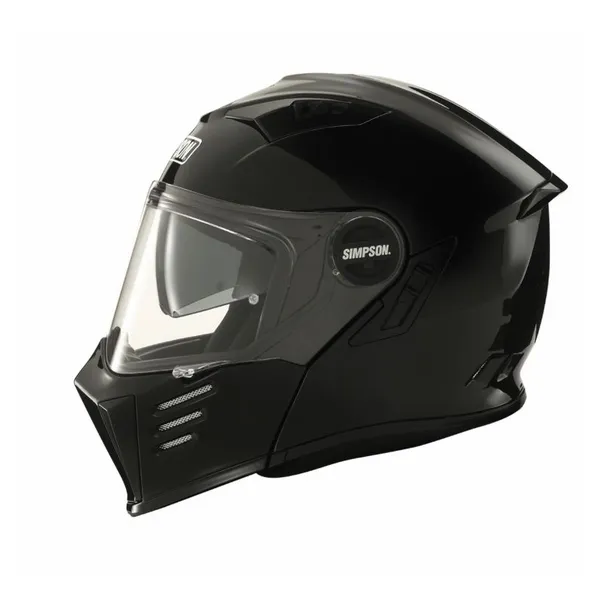Image of Simpson Darksome Black Metal ECE22.06 Modular Helmet Size S
