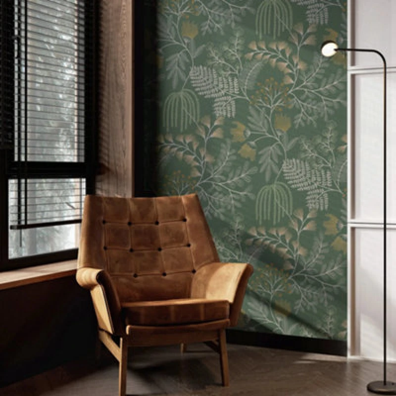 Image of Superfresco Easy Superfresco Easy Richmond Wallpaper in Green Size: 10000mm_x_520mm Green 10000mm_x_520mm Unisex 5011583795301