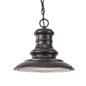 Image of IP23 1 Bulb Chain Lantern Restoration Bronze LED E27 100W