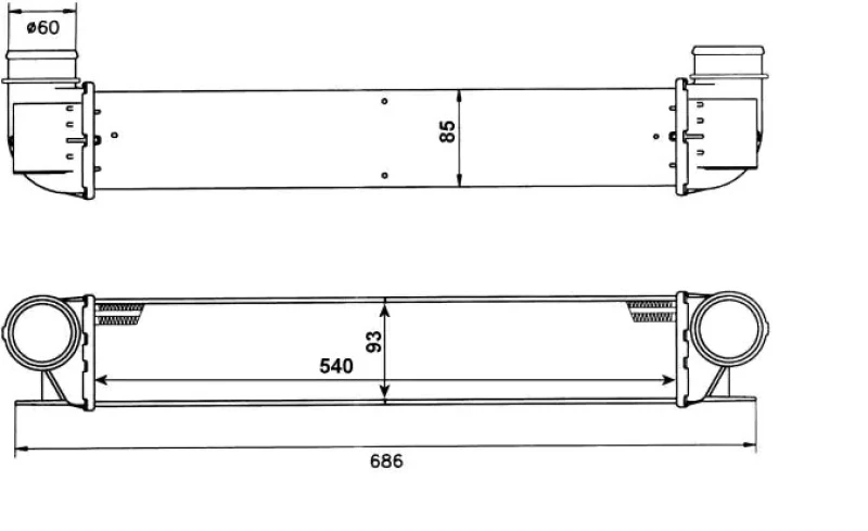 Image of NRF 30129A Intercooler Intercooler,charger (468)