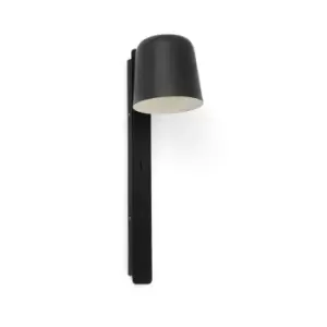 Tila Black Down Wall Lamp