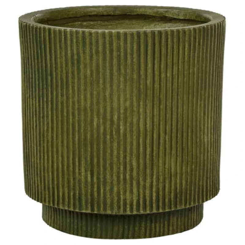 Image of Beliani Plant Pot Daria 30 Cm Olive Green