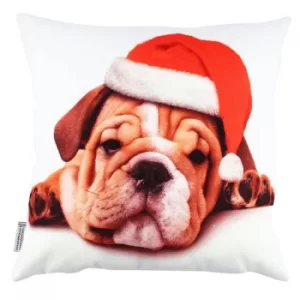 Image of A11041 Multicolor Cushion Christmas Dog