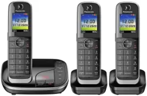 image of Panasonic KX-TGJ423 Cordless Phone w/ Answer Machine-Triple