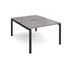 Image of Adapt starter units back to back 1200mm x 1600mm - Black frame and grey oak top