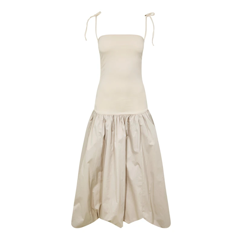 Image of AmyLynn Womens Amy Lynn Alexa Shoulder Tie Ultra Mini Peplum Dress Milk female 6 (XS)