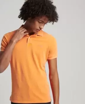 Image of Superdry Organic Cotton Vintage Destroyed Polo Shirt