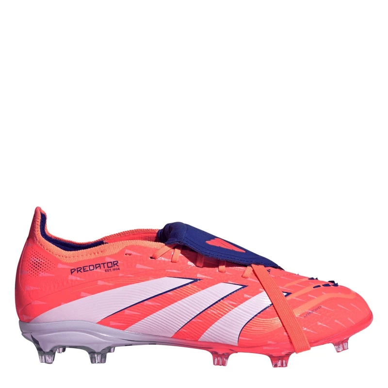 Image of adidas Predator Elite Fold-Over Tongue Childrens Firm Ground Football Boots Orange/White male C10 (28)