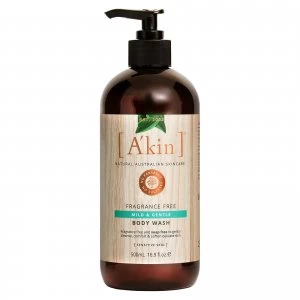 image of Akin Uniquely Pure Very Gentle Body Wash 500ml - Unscented