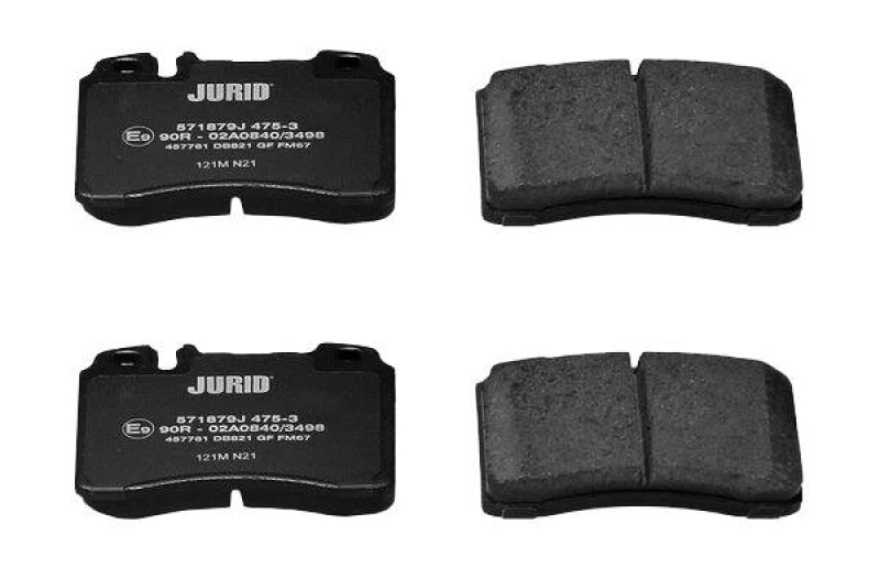 Image of JURID 571879J Brake pad set prepared for wear warning indicator, without accessories Brake Pad Set,disc brake (402)