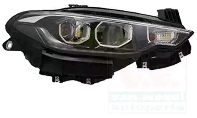 Image of VAN WEZEL 1717964M Headlights LED, Right, with motor for headlamp levelling Headlight (259)