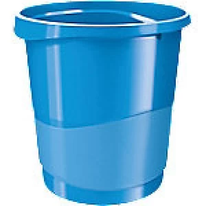 Image of Rexel Waste Bin Choices Blue 14 L Polypropylene 25.8 x 28.5 x 32.2 cm