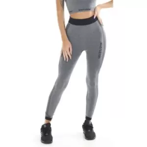 image of Golds Gym - Golds Gym - Ladies Seamless Legging - Grey