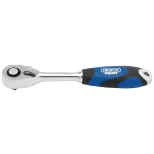 Image of Draper Expert 26502 1/4" Sq. Dr. 72 Tooth Soft Grip Reversible Rat...