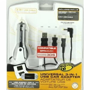 image of Mad Catz Universal 4 in 1 Single USB Car Adaptor