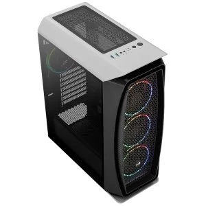 image of Aerocool Aero One Eclipse ARGB Mid-Tower Case - White Tempered Glass