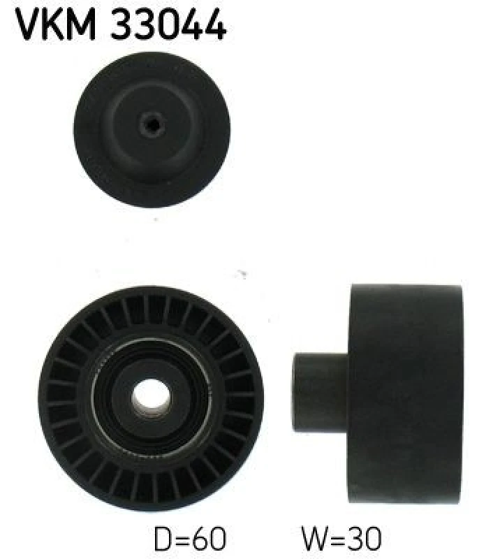 Image of SKF Deflection / guide pulley, V-ribbed belt SKF VKM 33044