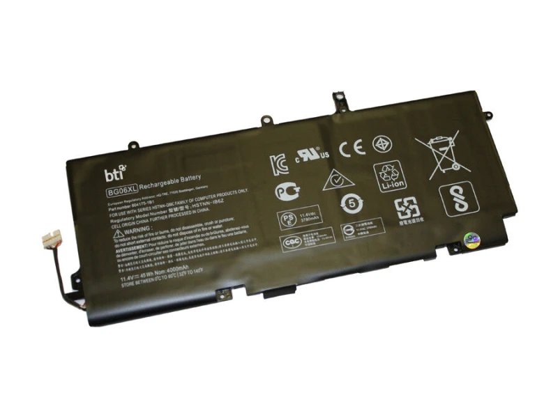 Image of BTI BTI 804175-1B1 compatible 45Wh 6-cell battery for HP Elitebook 1040 G3 804175-1B1-BTI
