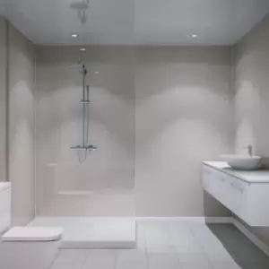 Image of Multipanel Classic Bathroom Wall Panel Unlipped 2400 X 598mm Travertine