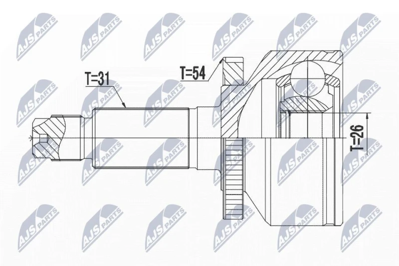 Image of NTY CV joint kit NTY NPZ-KA-365