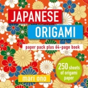 Image of japanese origami paper pack plus 64 page book