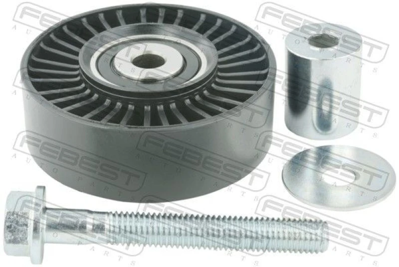Image of FEBEST 2988-RRIV Idler Pulley Deflection/Guide Pulley,v-ribbed belt (312)