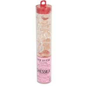Image of Chessex Gaming Stone Colours Crystal Pink