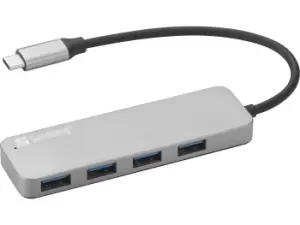 Image of Sandberg USB-C to 4 x USB 3.0 Hub SAVER