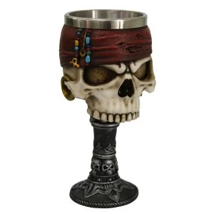 Image of Dead Mans Drink Skull Pirate Goblet