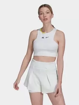 Image of adidas Tennis London Crop Top, White Size M Women