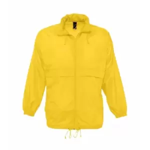 Image of SOLS Unisex Surf Windbreaker Lightweight Jacket (XXL) (Gold)