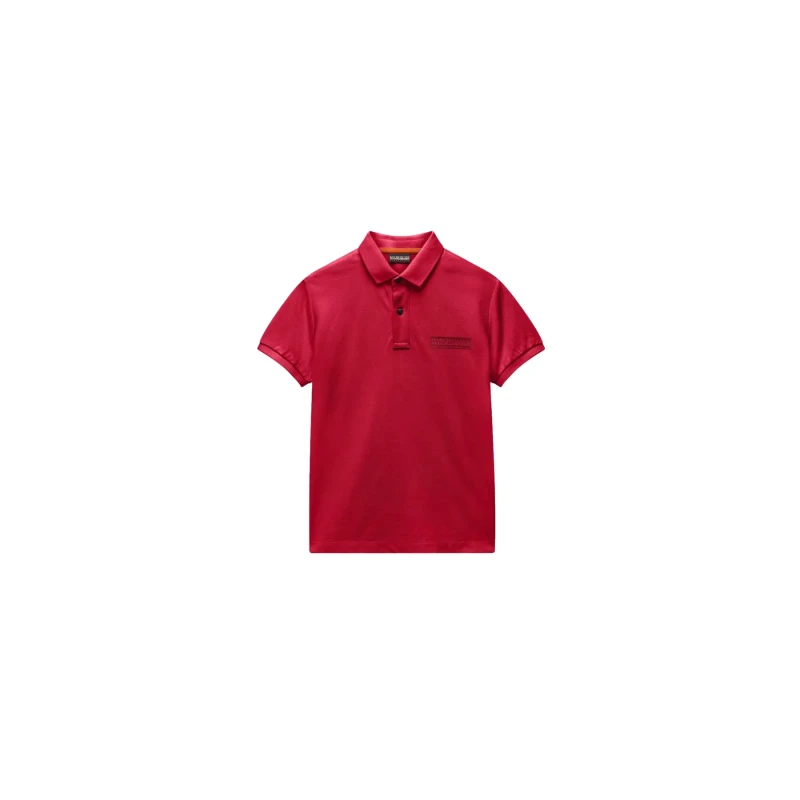 Image of Polo child Napapijri Box Logo Rouge Unisex 4 ans