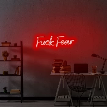 Image of Fuck Fear - Red Red Wall Lamp