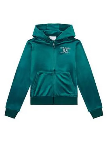 image of JUICY COUTURE Diamante Girls Hoodie - Size 9 - 10 Years