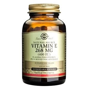 Image of Solgar Vitamin E 268mg 400IU Vegetable Softgels 50 veg softgels