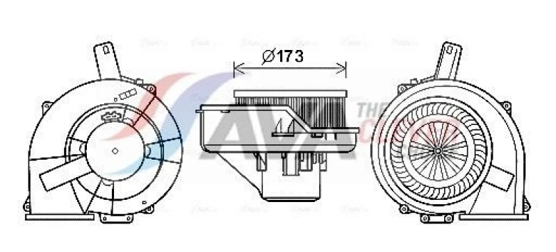 Image of Heater blower motor AVA COOLING SYSTEMS ST8047