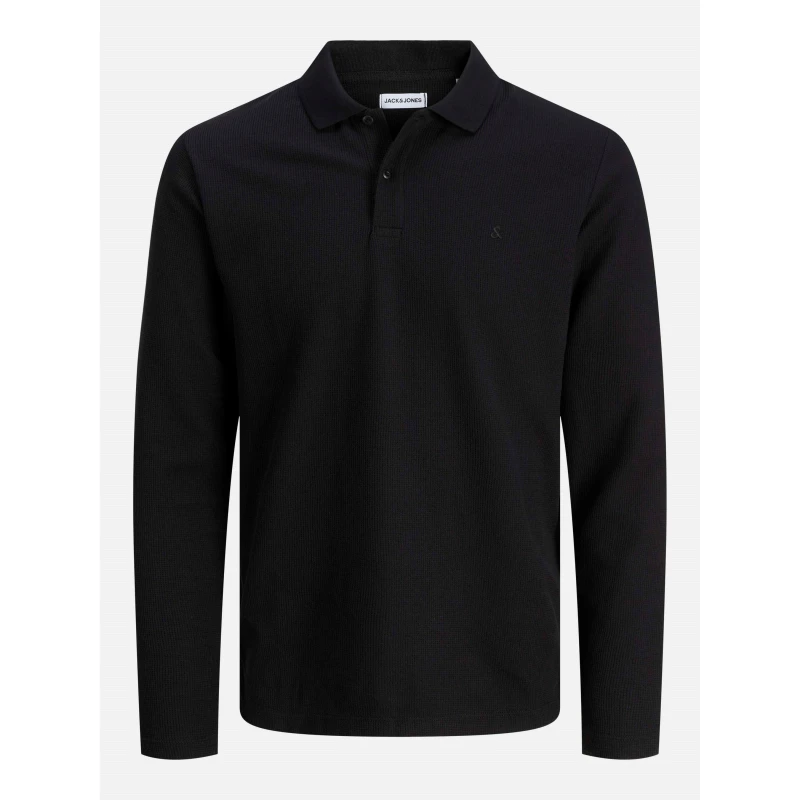 Image of Jack and Jones Austin Longsleeved Polo Mens Black male L