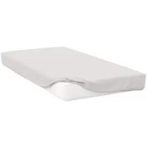 Image of Belledorm 200 Thread Count Egyptian Cotton Deep Fitted Sheet (Double) (Ivory) - Ivory