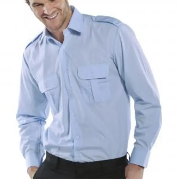 Image of Beeswift Pilot Shirt Long Sleeve Sky Blue 19 PSLSB19 BESWPSLSB19