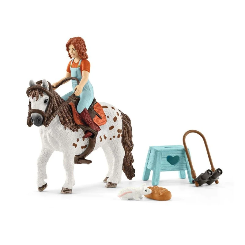 Image of SCHLEICH 42518n Horse Club Mia & Spotty Horse Club Toy Playset for children aged 5-12 Years new packaging