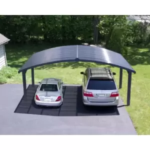 Image of Palram - Canopia Canopia by Palram Arizona Wave Double Carport - Grey