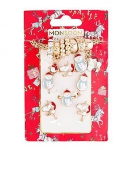 Image of Monsoon Girls Festive Friends Jewellery Set - Gold