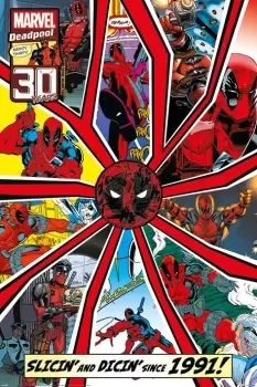 Image of Deadpool Shattered Poster multicolour